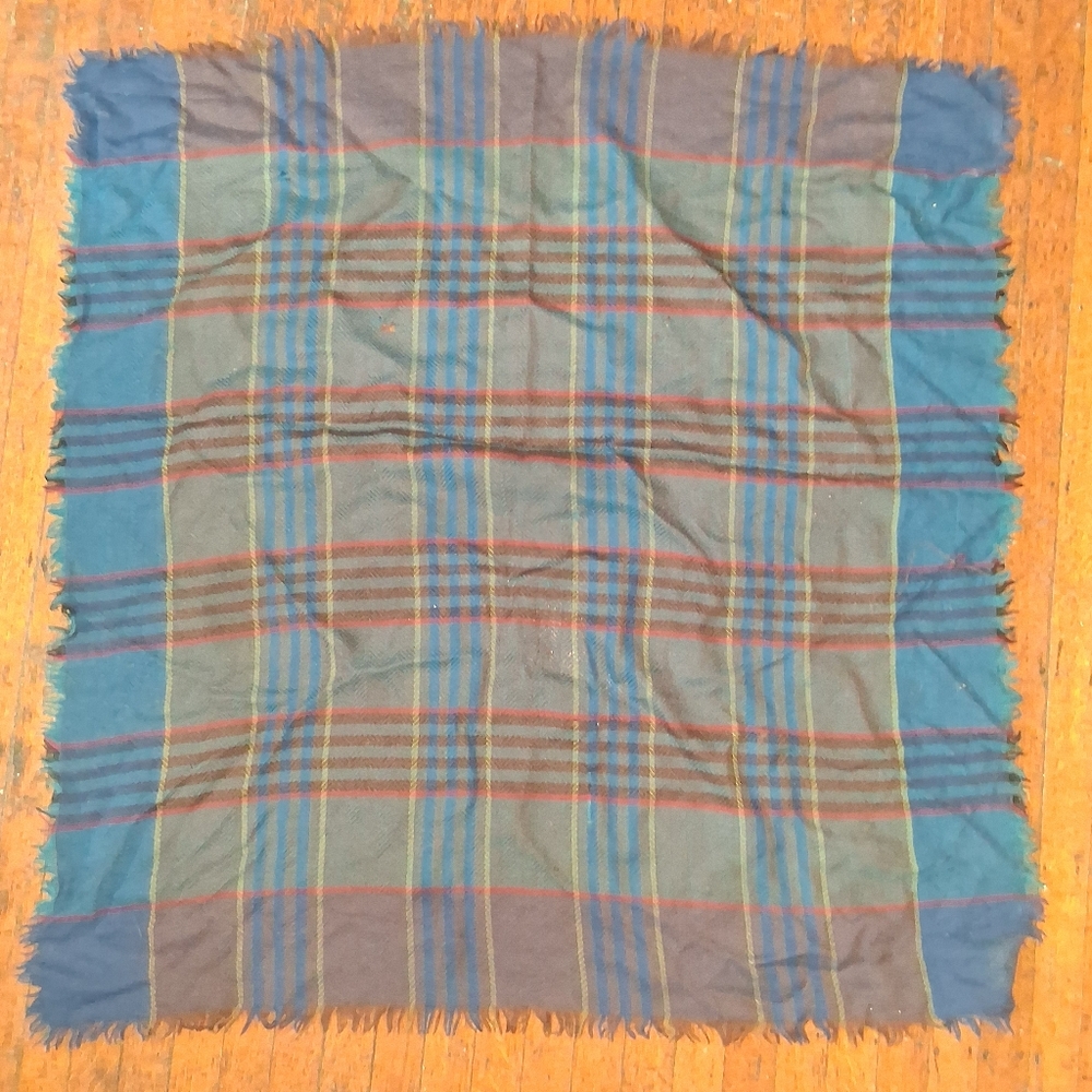 Vintage Wool Winter shawl/square Scarf